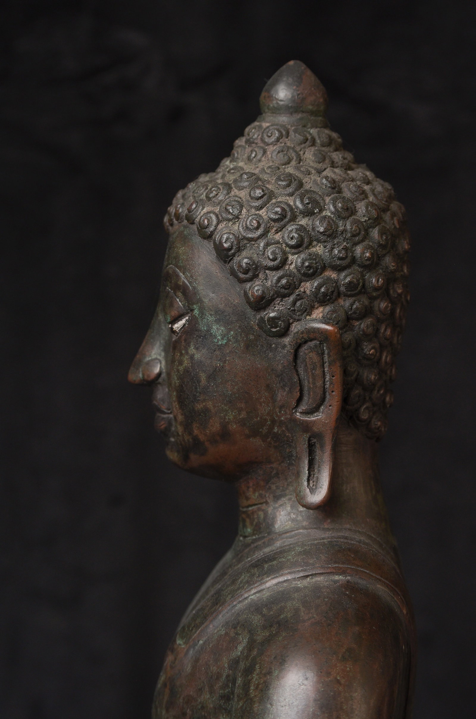 15thC Thai Bronze Buddha. Excellent - 7