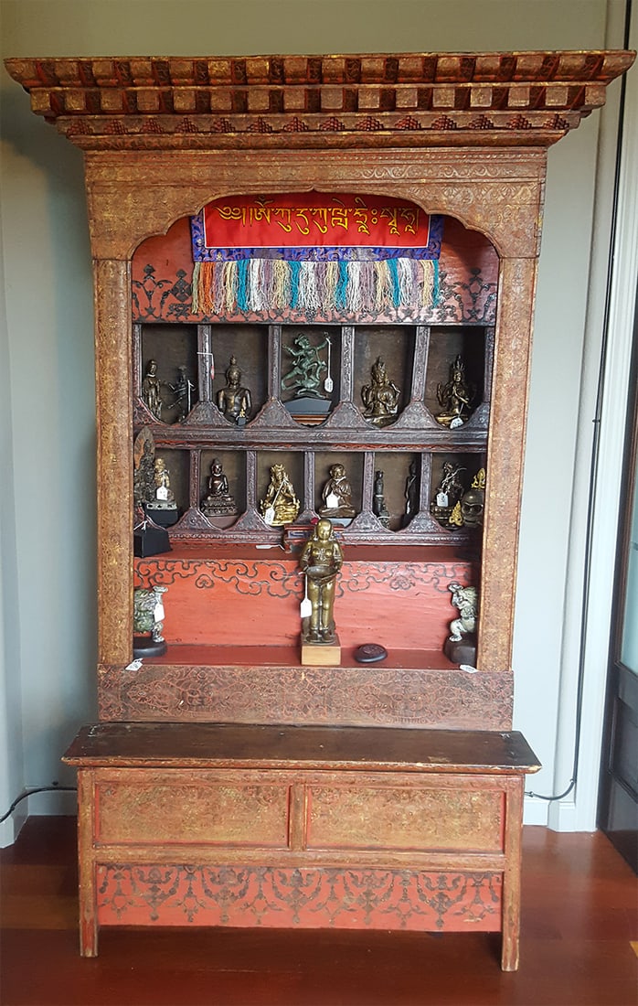 Fine 17th-19thC Tibetan Altar with Provenance from Gary Shandling Estate (1 of 9)