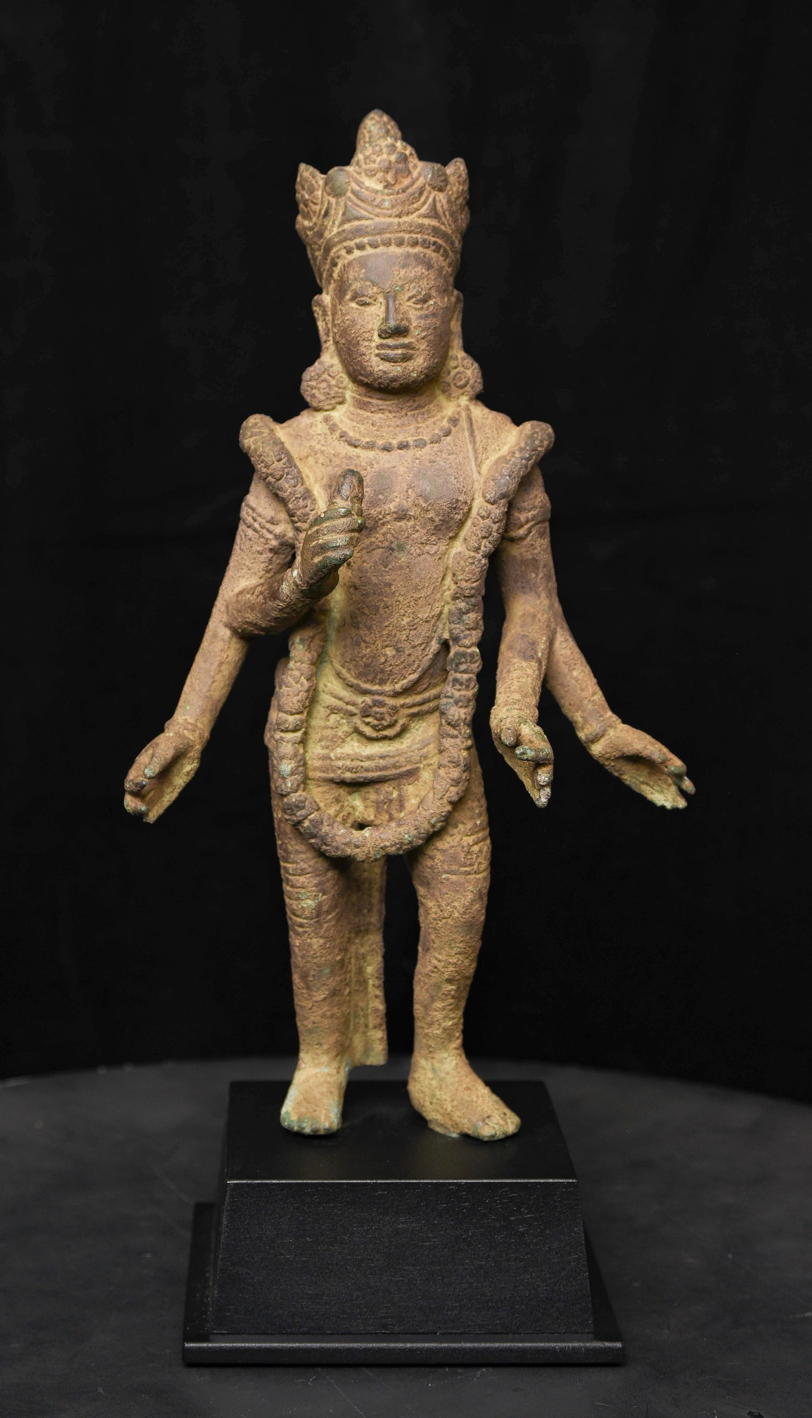 11thC West Tibetan Bronze Bodhisattva with Four Arms (1 of 18)