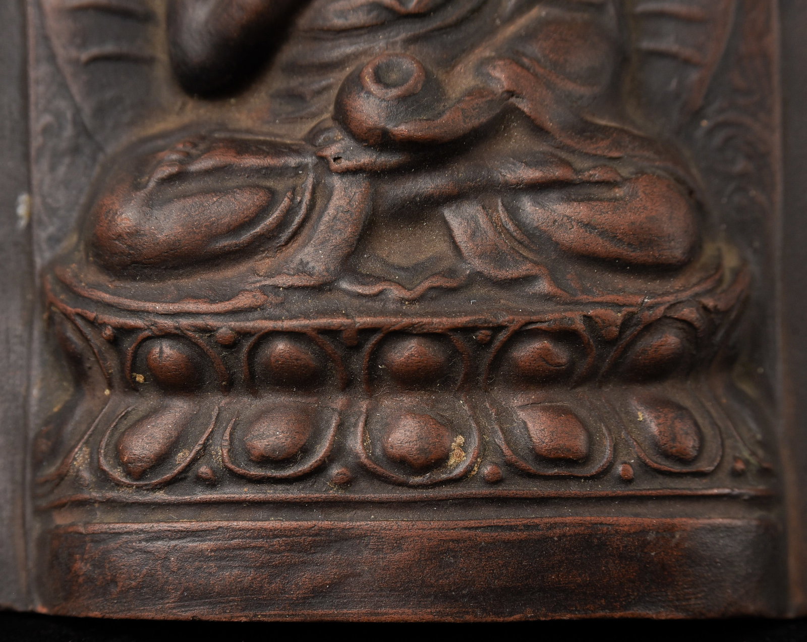 Nice vintage Mongolian Buddha tablet. - 4