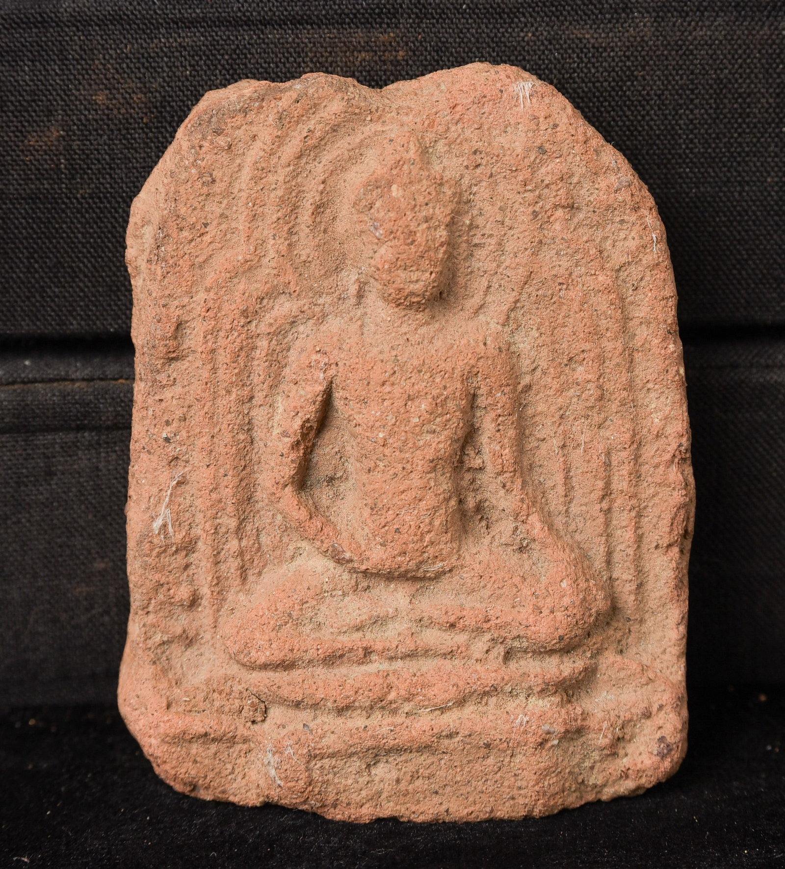 Thousand-Year-Old+ Burmese Pyu Terracotta Buddha Tablet. (1 of 3)