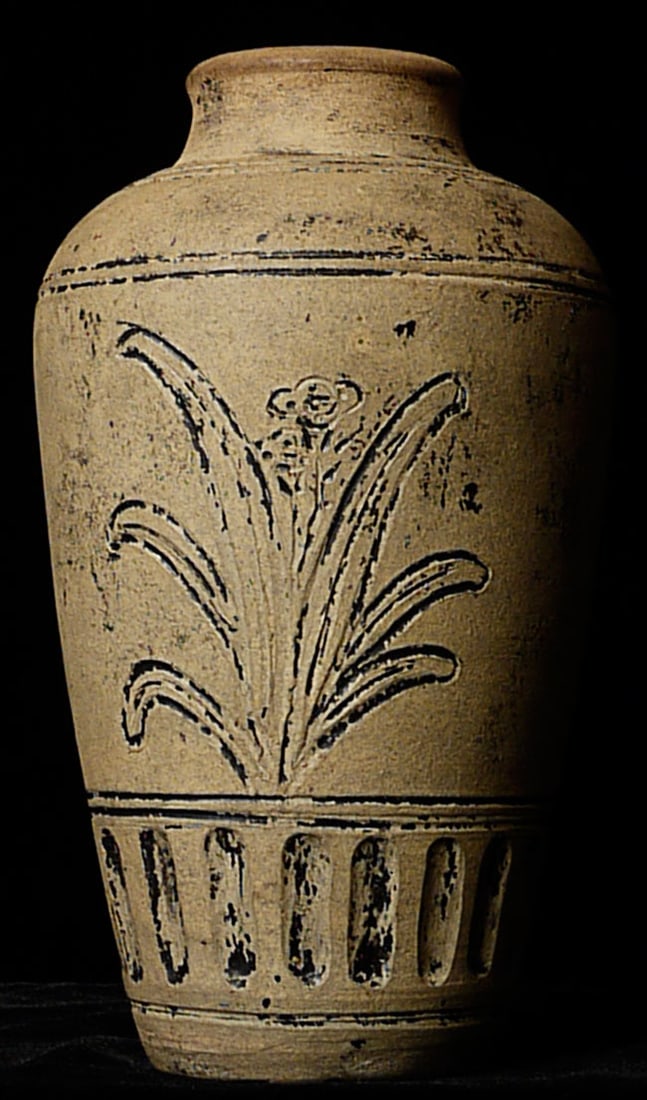S.E. Asian Vase 7" tall, Possibly Burmese (1 of 4)