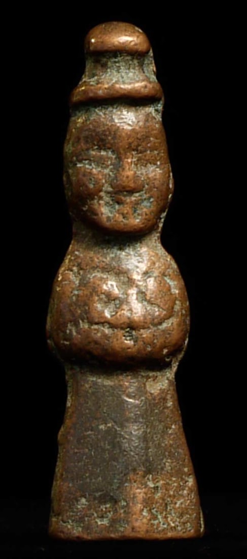 Ancient Mongolian or Chinese figure.: Ancient Mongolian or Chinese figure. Unsure how to date this piece. 1.75" tall