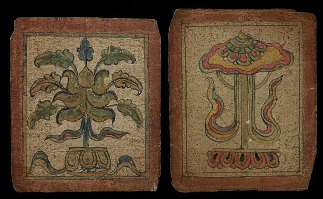 A set of 2 delightful old Mongolian folk (1 of 4)