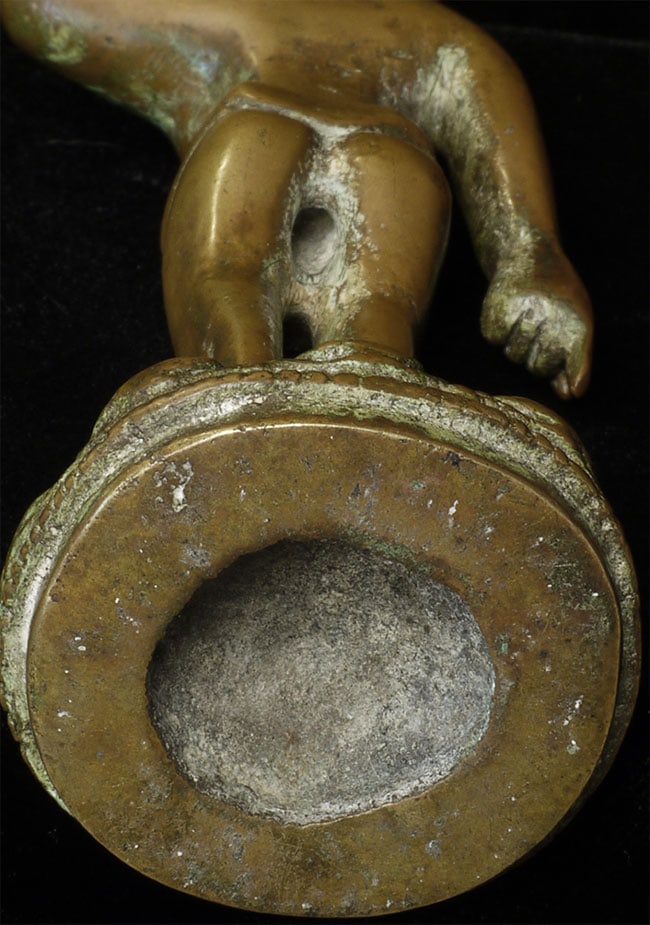 Chinese solid-cast Baby Buddha with deeply serene - 10