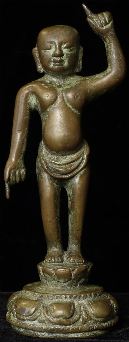 Chinese solid-cast Baby Buddha with deeply serene (1 of 10)
