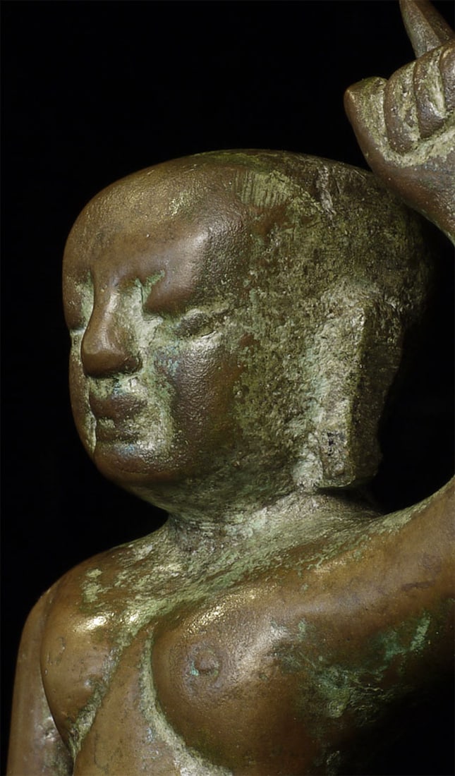 Chinese solid-cast Baby Buddha with deeply serene - 2