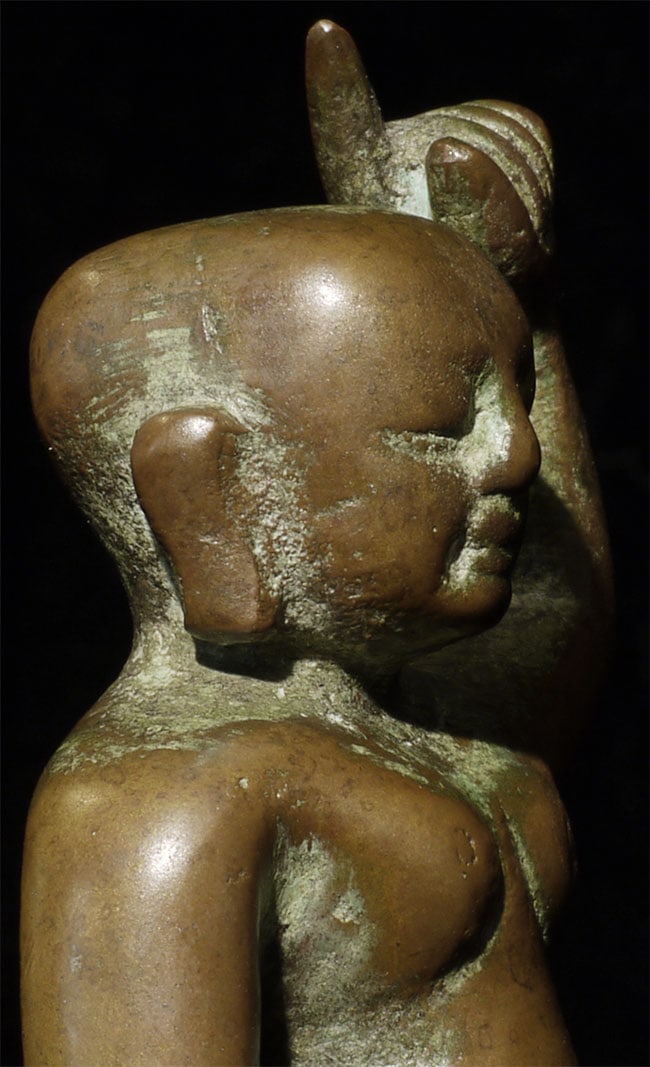 Chinese solid-cast Baby Buddha with deeply serene - 3