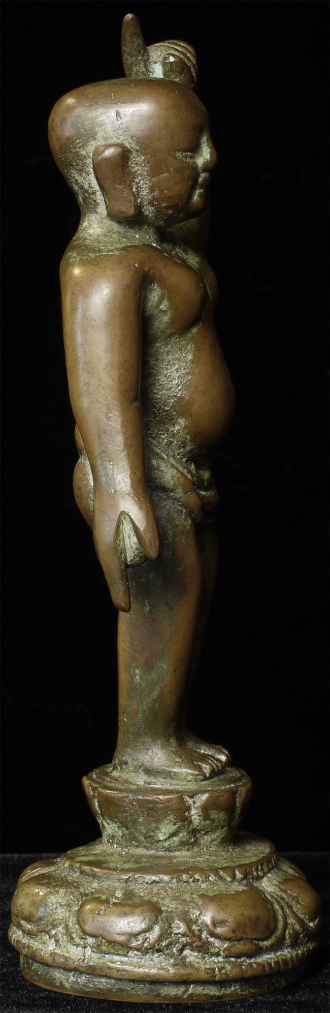 Chinese solid-cast Baby Buddha with deeply serene - 5
