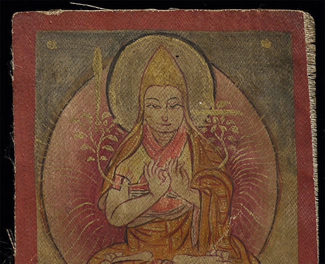Small Older Mongolian Thangka. - 4