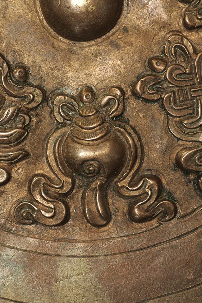 Stylized Antique Mongolian Copper Mandala. - 3