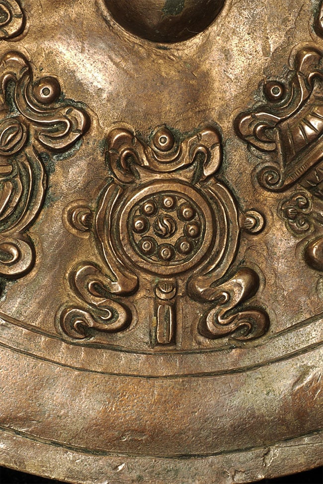 Stylized Antique Mongolian Copper Mandala. - 6