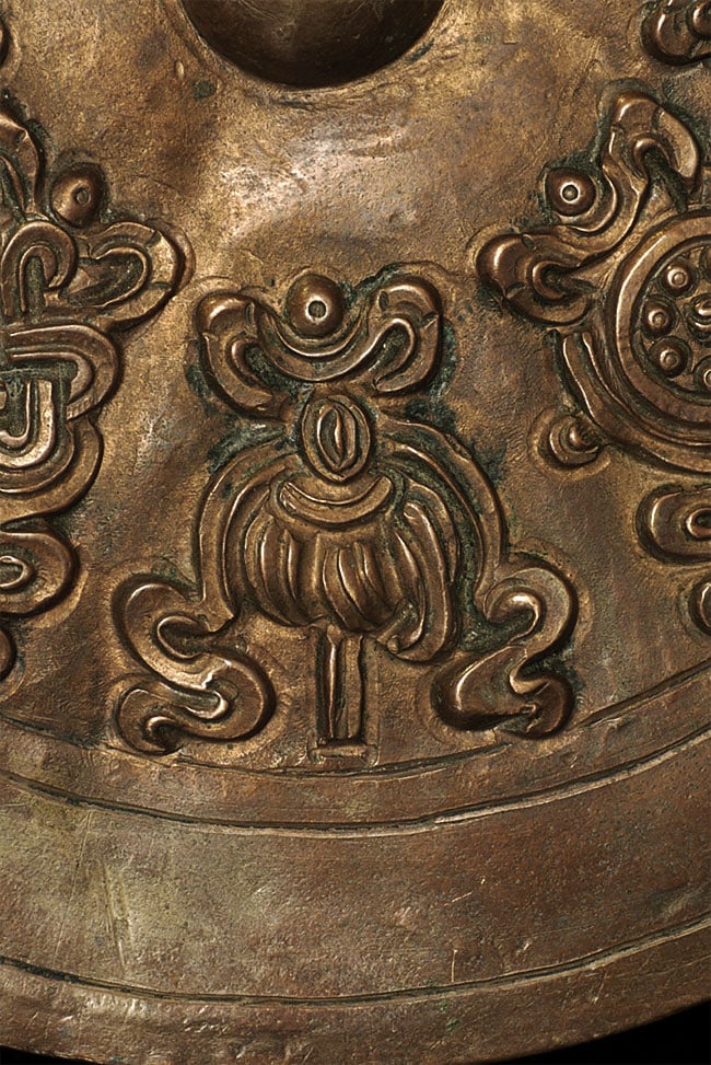 Stylized Antique Mongolian Copper Mandala. - 8
