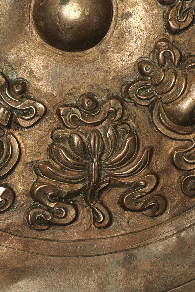 Stylized Antique Mongolian Copper Mandala. - 9