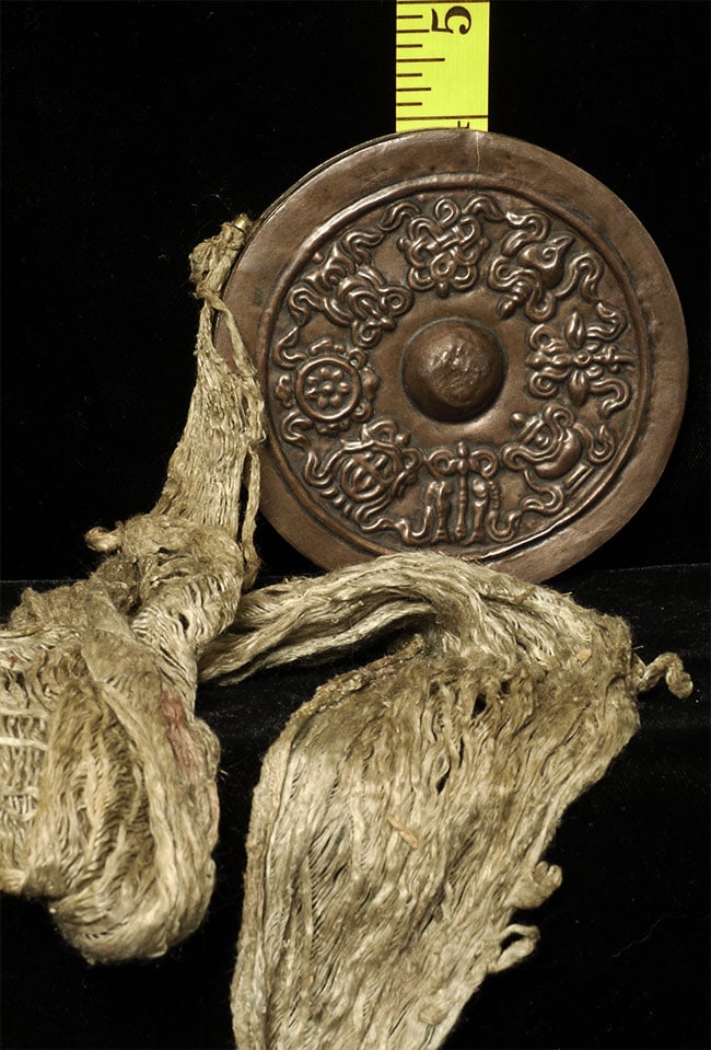 Stylized Antique Mongolian Copper Mandala. - 2
