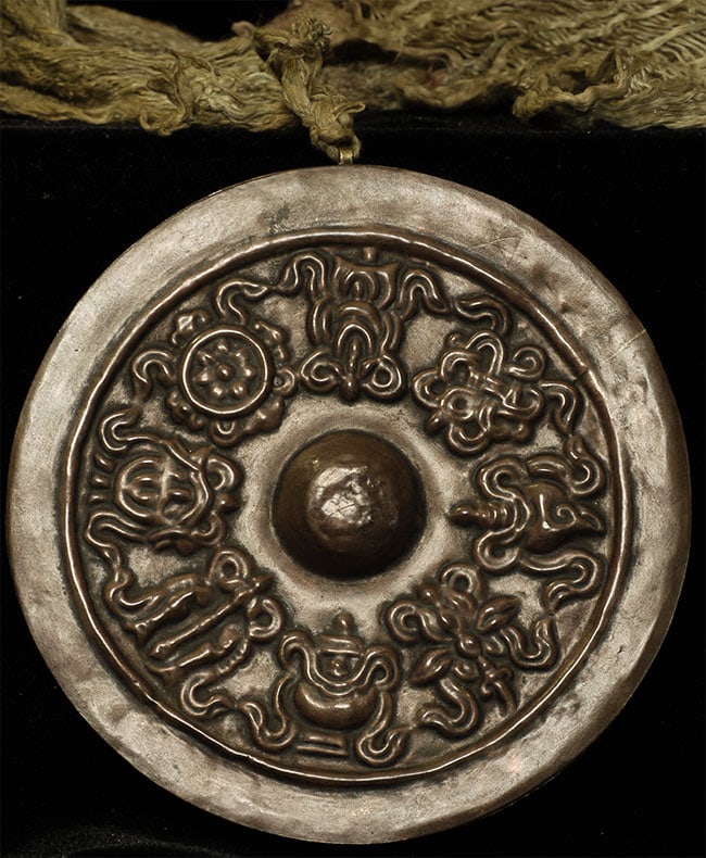 Stylized Antique Mongolian Copper Mandala. - 3