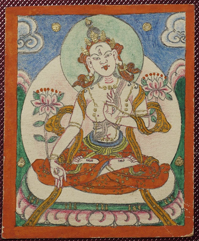 Small Mongolian Thangka, 2.25" x 2.75" (1 of 5)