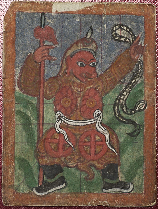 Small Mongolian Thangka, 2.25" x 3" (1 of 6)