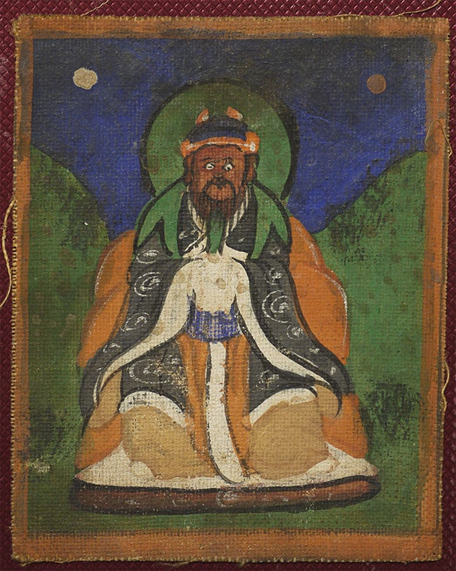 Small Mongolian Thangka, 2.25" x 2.75" (1 of 4)