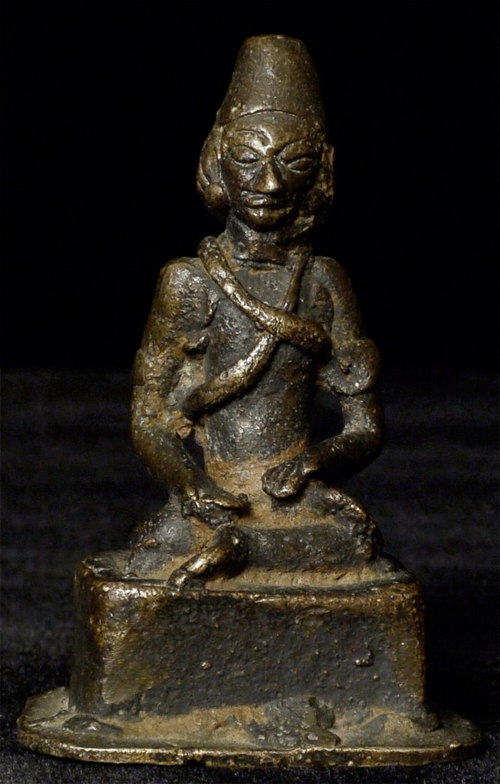 19thC Indonesian Buddha Figure, 2-5/8" (1 of 8)
