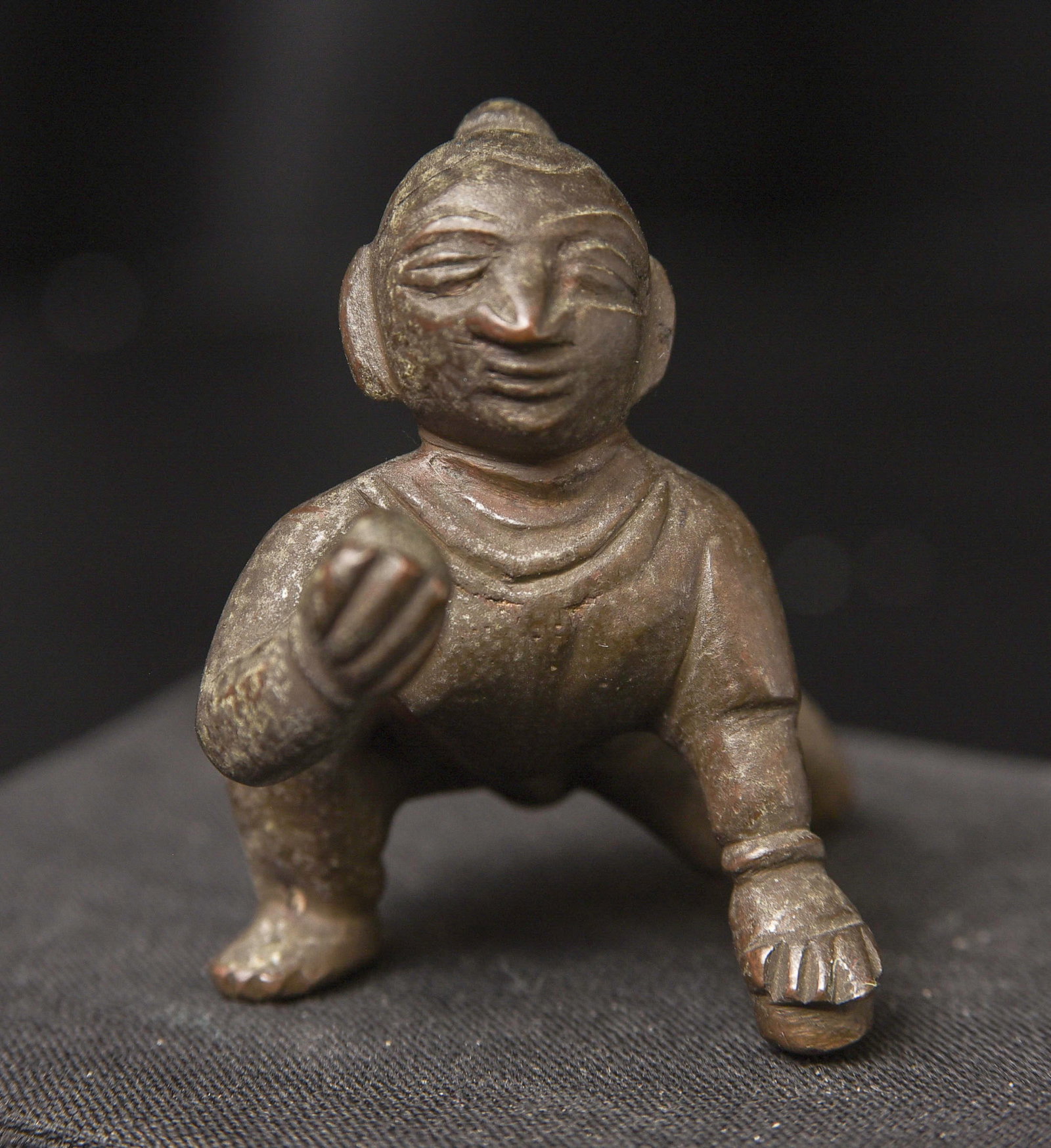 Antique Baby Krishna- (2"H x 1.5"W x 1.5"D ) - 105g (1 of 8)