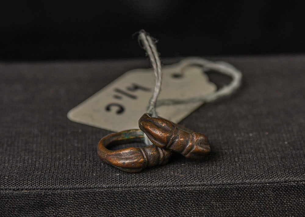 Tibetan Dorge Ring. Lot is for ONE . Size 2.25" (x2 in this size): Ring Size 2.25" (x2), Antique Tibetan Bronze Dorje/Dorge Ring/Rings. I purchased about 50 of these in the 1990s from a woman. I was posted in Northern India in the Peace Corps in the late 1950s/early 