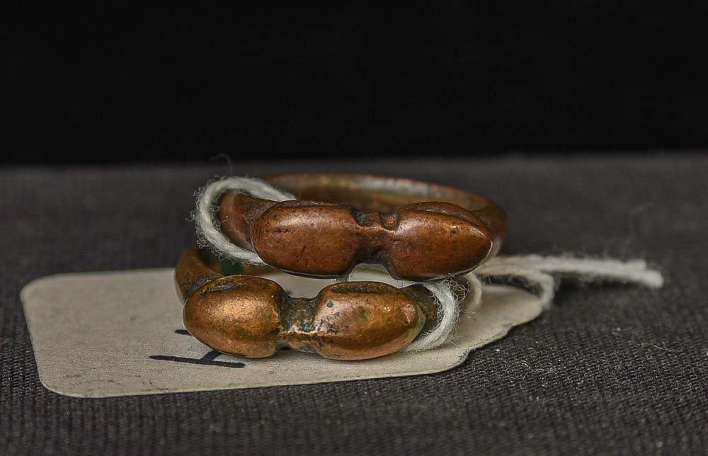 Ring Size 10.25 (x1): Ring Size 10.25 (x1), Antique Tibetan Bronze Dorje/Dorge Ring/Rings. I purchased about 50 of these in the 1990s from a woman Posted in Northern India in the Peace Corps in the late 1950s/early 1960s i