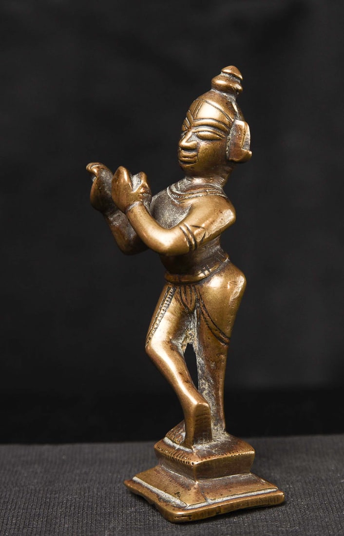 Krishna. 3-5/8" tall. - 2
