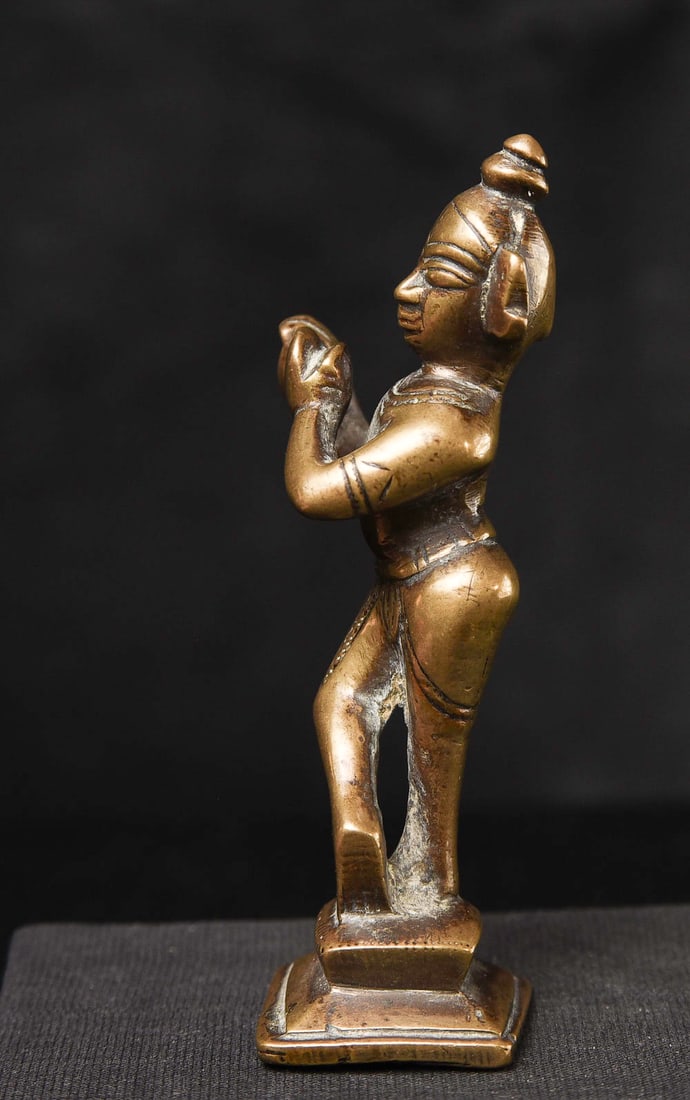 Krishna. 3-5/8" tall. - 3