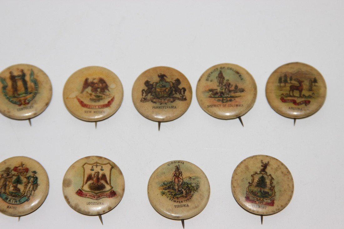 9 Large Sweet Corporal Cigarette Pins Good Shape All (1 of 2)