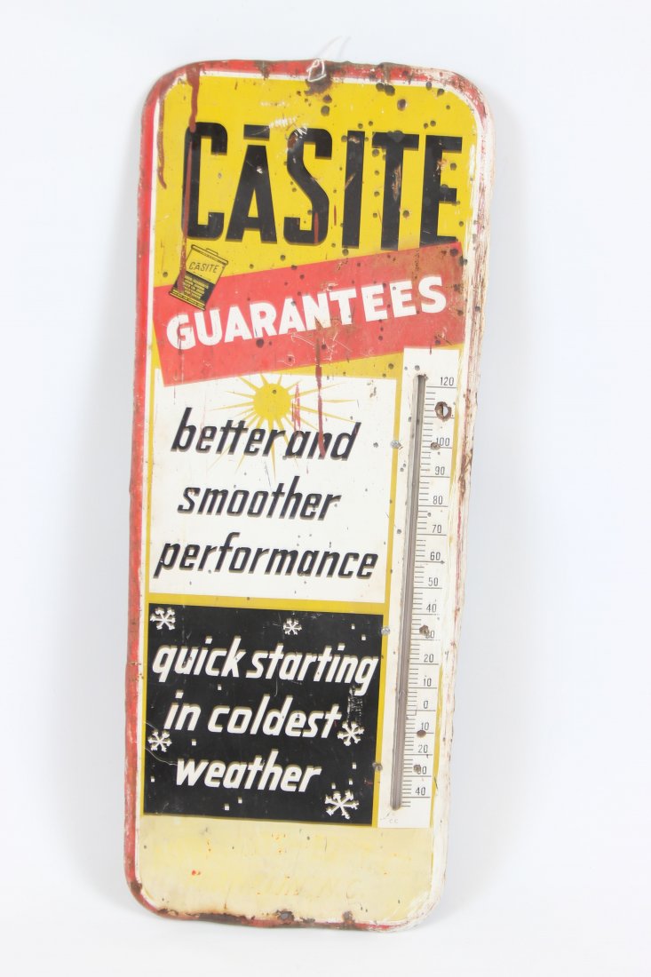 Casite Tin Advertising Thermometer (1 of 1)