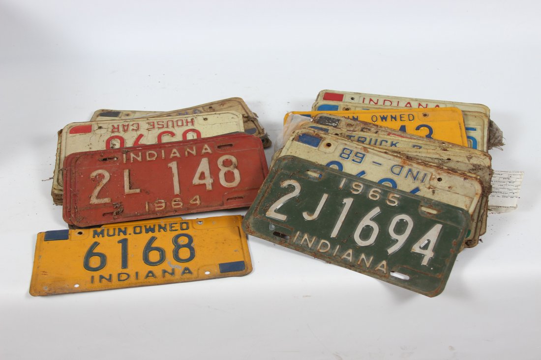 Large Qty. 1960's-70's License Plates: Municipal, House Car, Truck, Qty.50