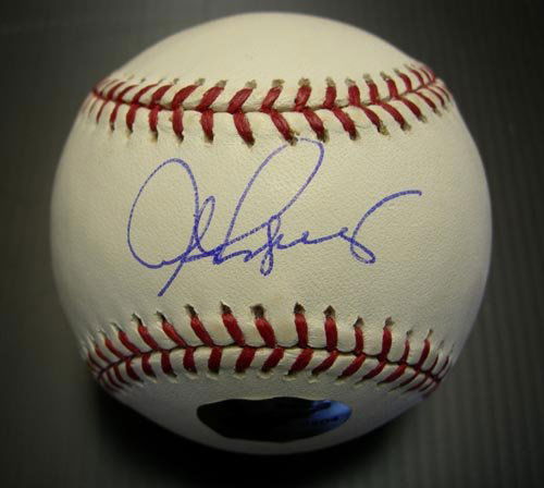 ALEX RODRIGUEZ SIGNED OFFICIAL MLB BALL - PSA/DNA: NY Yankees All-Star third baseman, future Hall of Famer. Official Bud Selig Major League baseball sweetspot single signed "Alex Rodriguez", with AROD hologram and certification from PSA/DNA In near mi