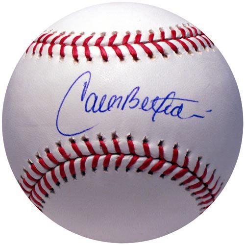 CARLOS BELTRAN SIGNED OFFICIAL MLB BALL -STEINER: NY Mets All Star. Official Bud Selig Major League baseball sweetspot single signed "Carlos Beltran", with Steiner Sports hologram and accompanied by certification from Steiner In MINT condition