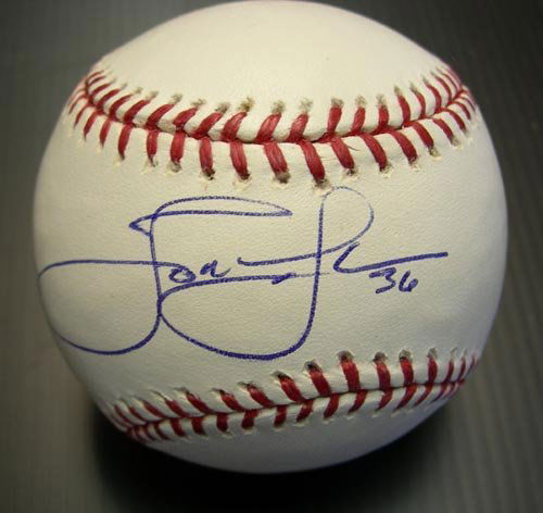 TOM GORDON SIGNED OFFICIAL MLB BALL - PSA/DNA: All-Star Philadelphia Phillies closer. Official Bud Selig Major League baseball sweetspot single signed "Tom Gordon 36", with All American Collectibles hologram and certification PLUS certification fr