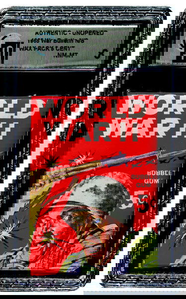 1965 PHILLY GUM WWII BULLETIN 5 CENT WAX PACK: 1965 Philly Gum World War II Bulletin Unopened 5 Cent Wax Pack GAI 8 - A scarce one from Philly Gum.