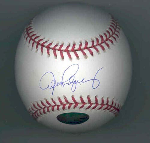 ALEX RODRIGUEZ SIGNED BASEBALL - PSA/DNA: All-Star New York Yankee 3rd baseman. Official Bud Selig Major League baseball boldly single signed "Alex Rodriguez" on the sweetspot. A beautifully signed ball, AROD Authenticated hologram on ball AN