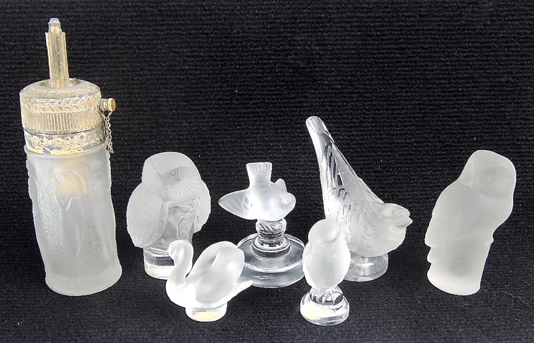 Lalique Group of Figurines & Perfume Atomizer (1 of 1)