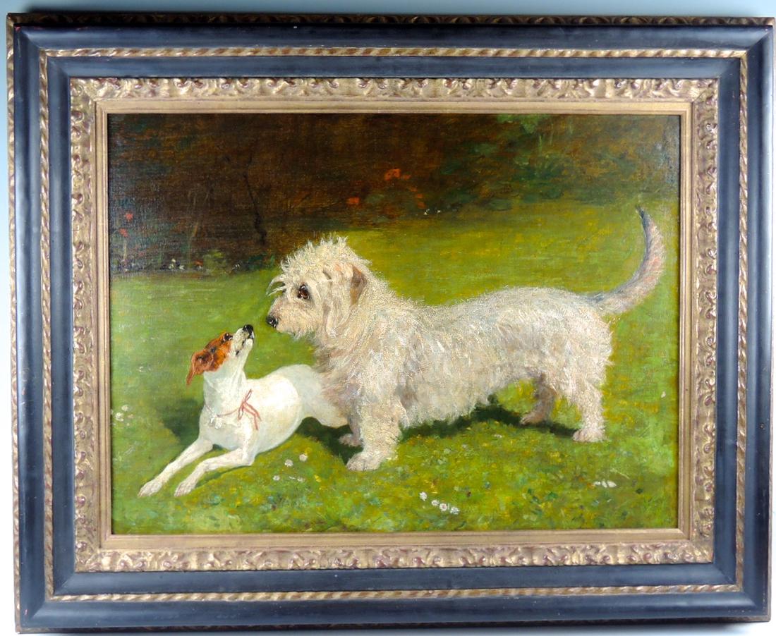 "Dandie Dinmont w/Jack Russell Terrier" O/C (1 of 4)