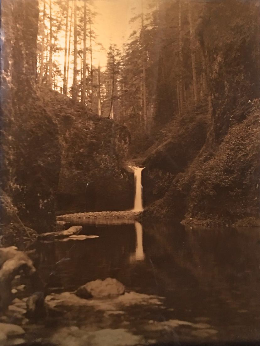 James Bert Barton Orotone (Gold Tone) Waterfalls (1 of 2)
