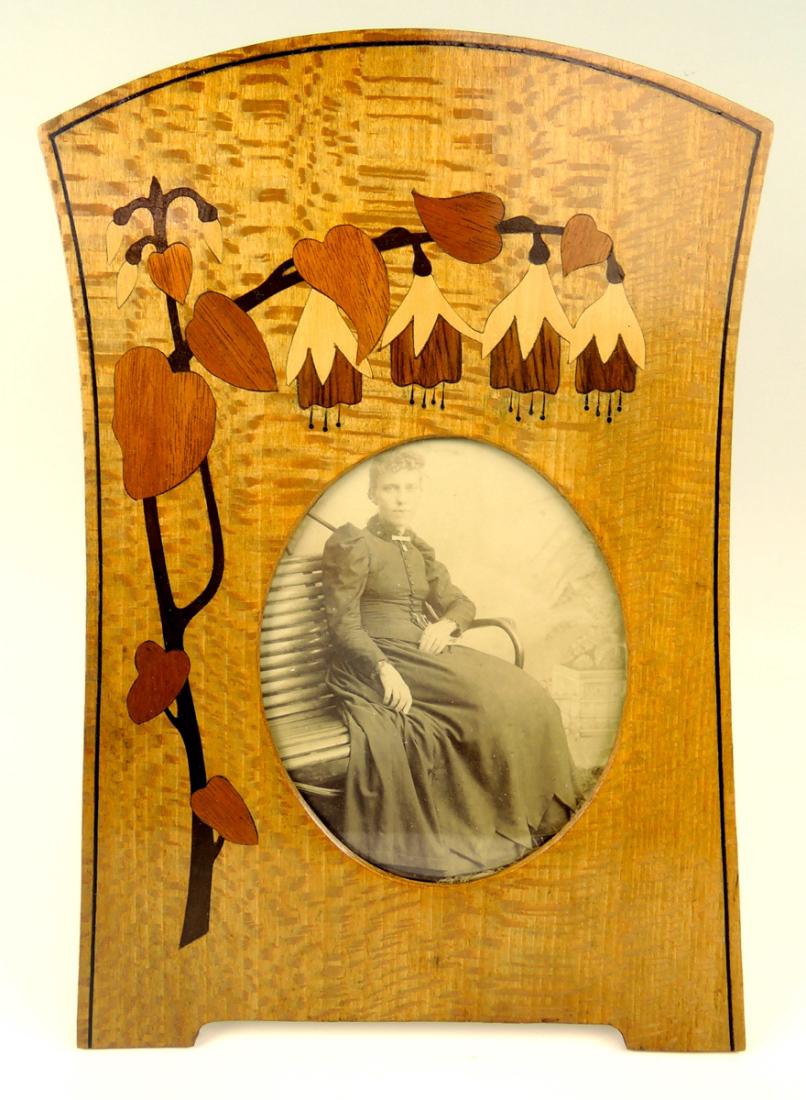 Art Nouveau Marquetry Frame (1 of 2)