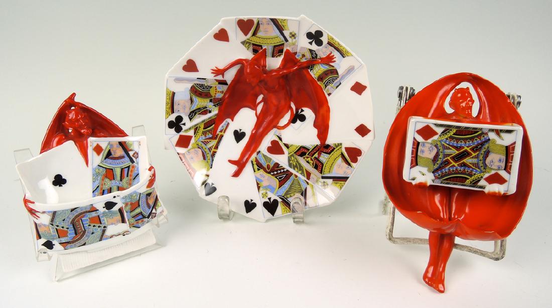 Group Rare Royal Bayreuth Devil and Cards (1 of 3)