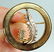 14K Yellow Gold & Diamond Circular Brooch - 3