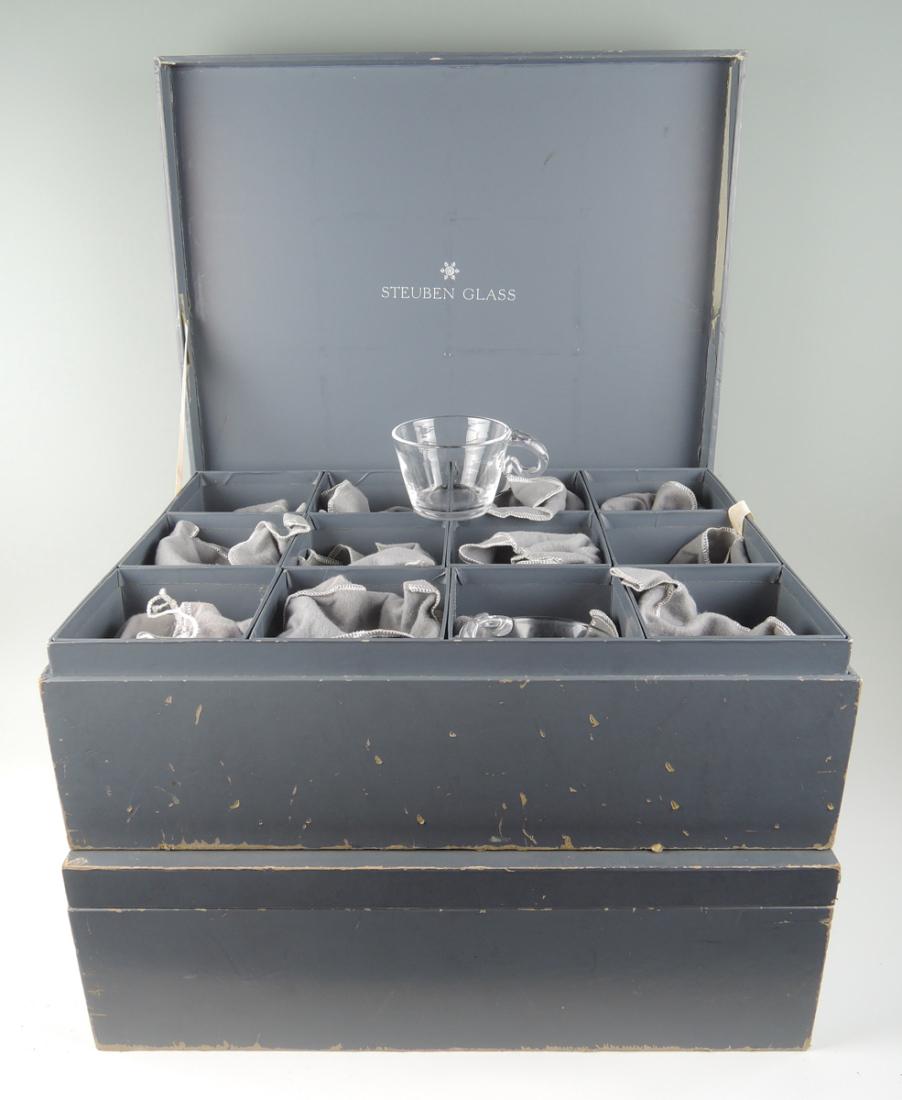 Set of 24 Steuben Glasses w Fitted Boxes (1 of 4)