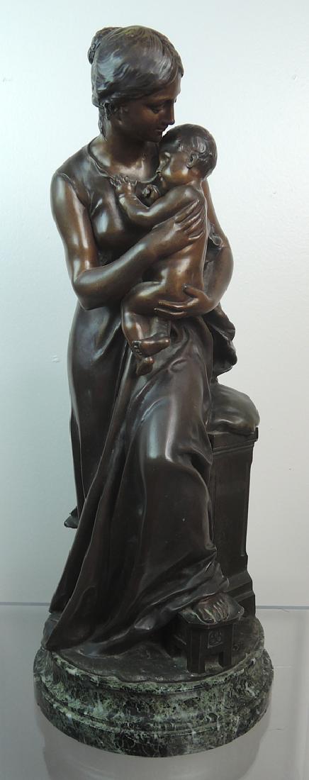 Emile Peynot Bronze Sculpture "Mother and Child" (1 of 7)