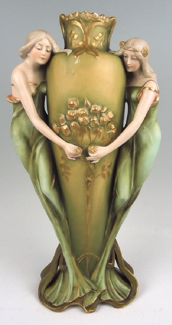 Ernst Wahliss Amphora Art Nouveau Vase (1 of 4)