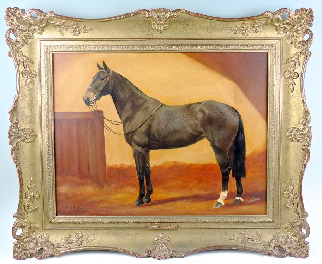 Frances Mabel Hollams Horse in Stable Painting (1 of 5)