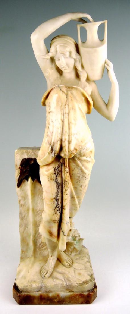 Art Nouveau Marble Sculpture of a Lady (1 of 8)
