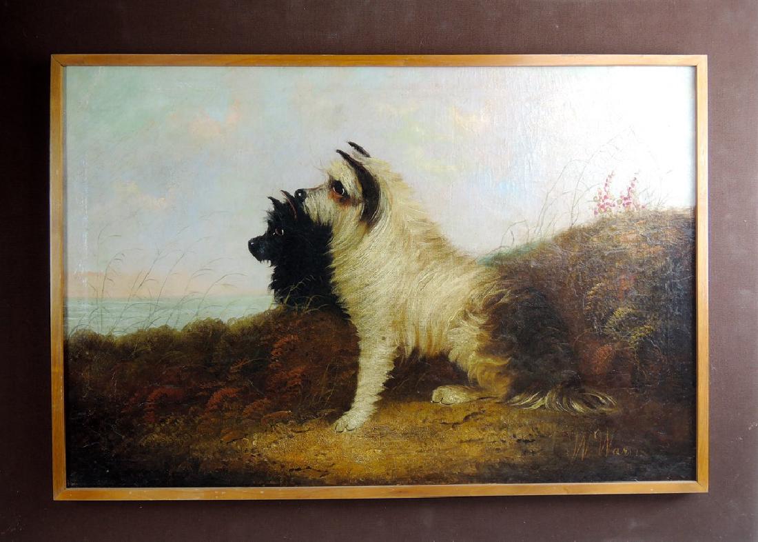 William W. Warren Two Terriers Painting (1 of 4)