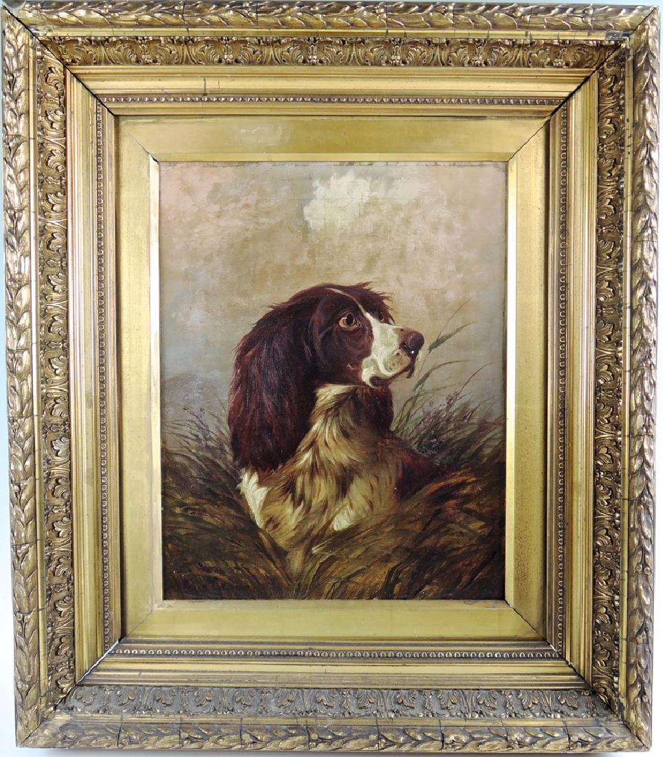 Colin Graeme Spaniel in High Grass Painting (1 of 4)